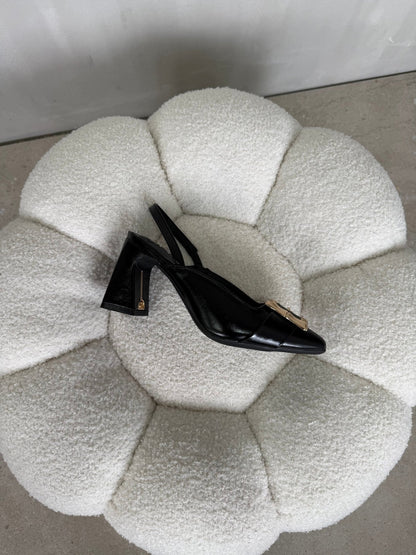 Tacones Negro 15019 Hebilla Slingback Ejecutivo Zoé Brand Costa Rica