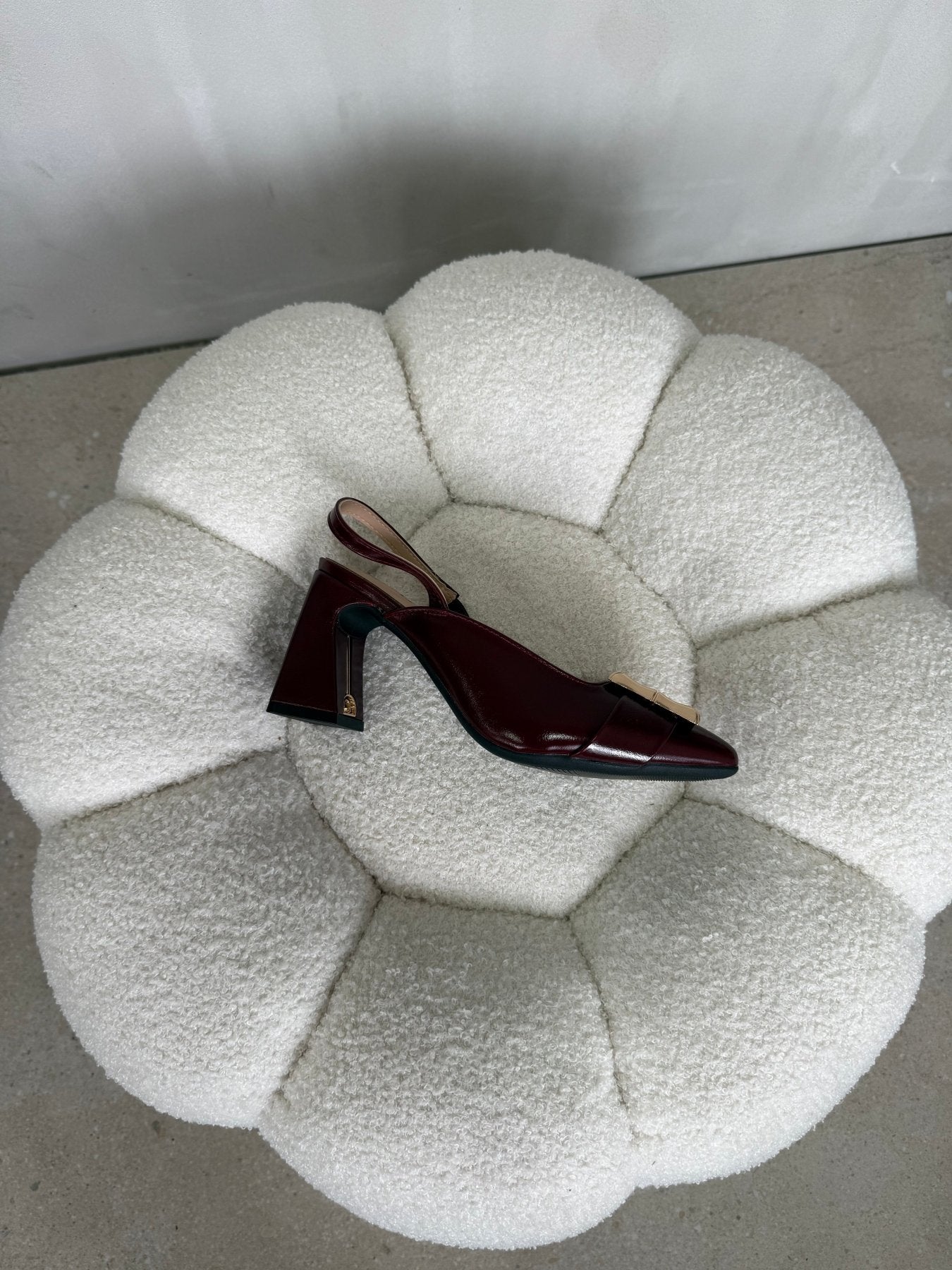 Tacones Burdeos 15021 Hebilla Slingback Ejecutivo Zoé Brand Costa Rica