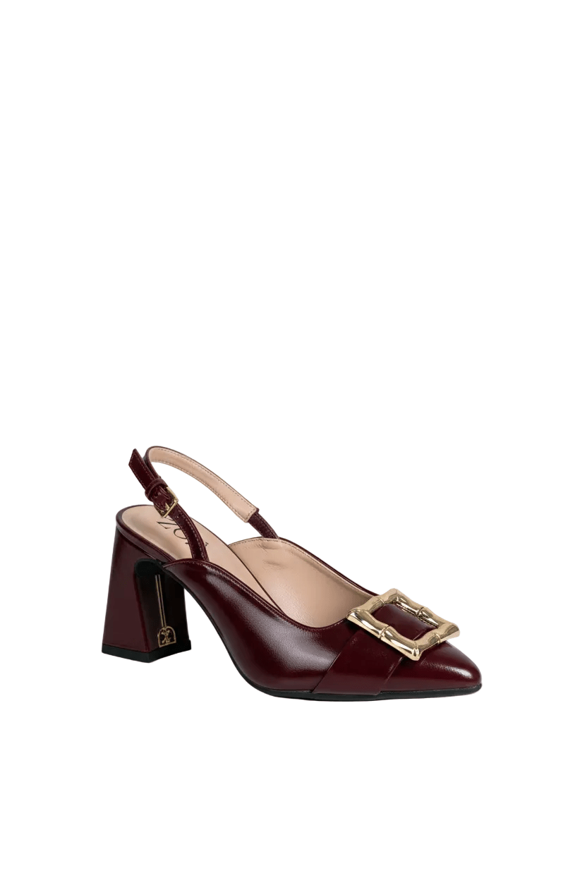 Tacones Burdeos 15021 Hebilla Slingback Ejecutivo Zoé Brand Costa Rica
