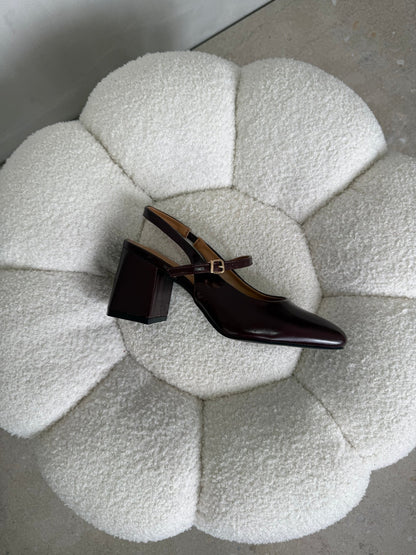 Tacones Burdeos 15049 Slingback Ejecutivo Zoé Brand Costa Rica
