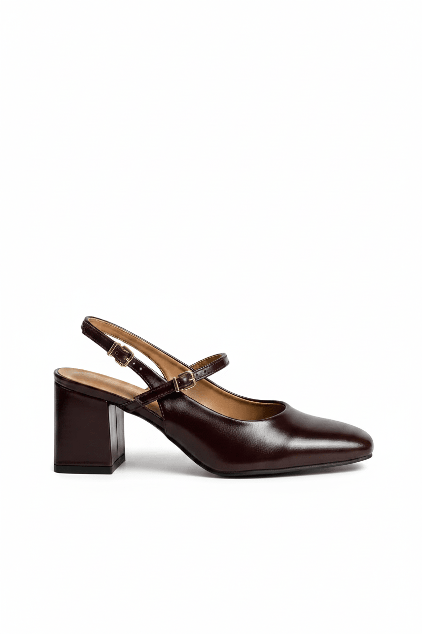 Tacones Burdeos 15049 Slingback Ejecutivo Zoé Brand Costa Rica