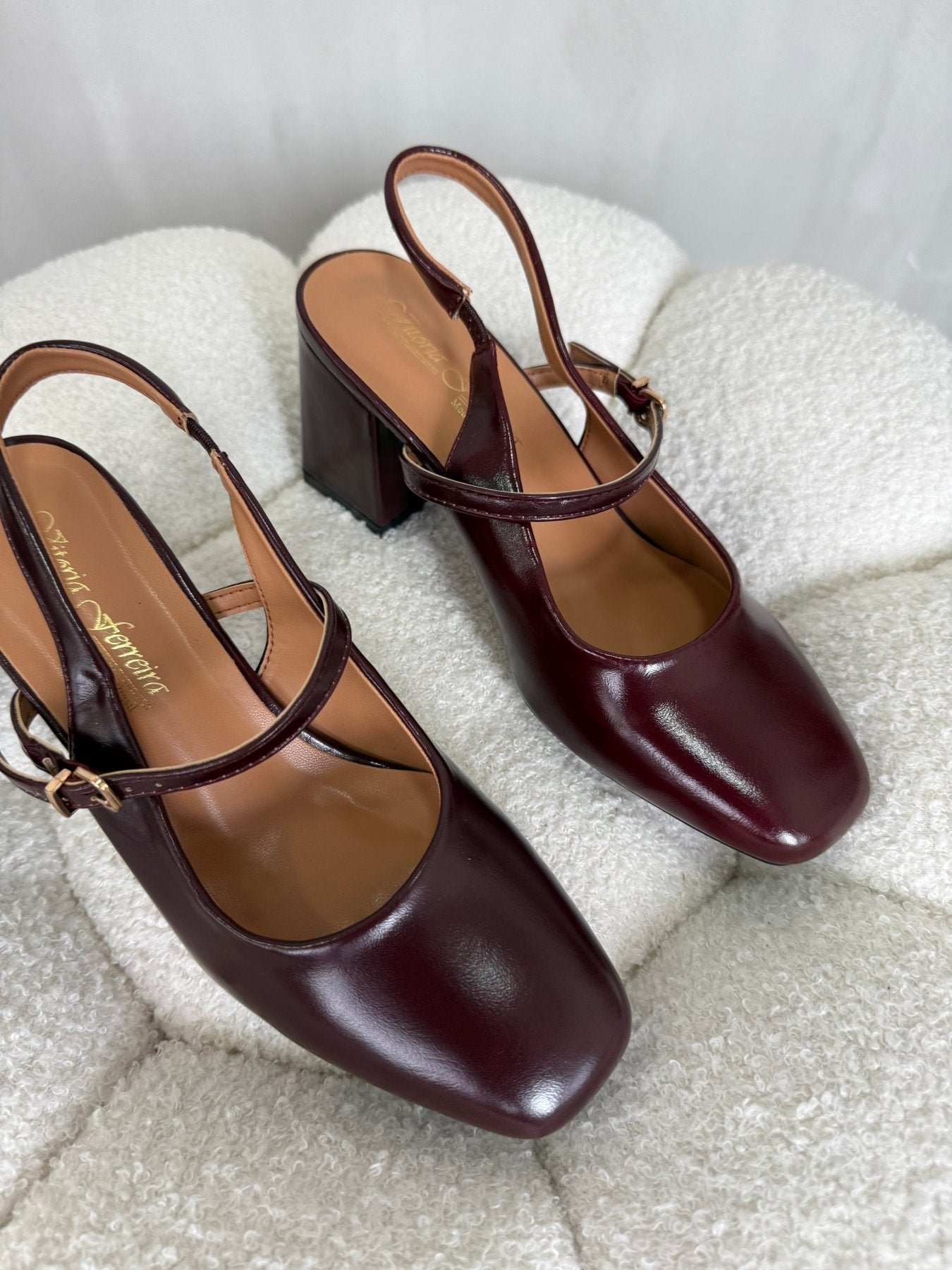 Tacones Burdeos 15049 Slingback Ejecutivo Zoé Brand Costa Rica