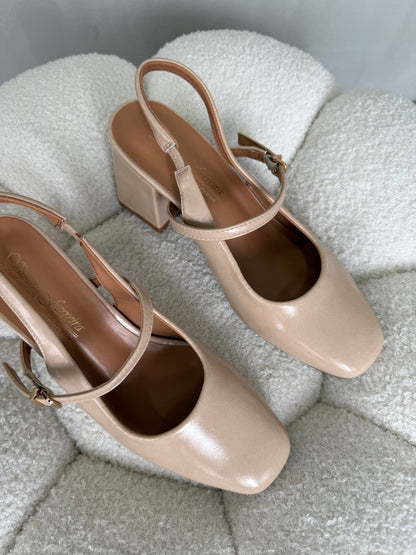 Tacones Nude 15050 Slingback Ejecutivo Zoé Brand Costa Rica