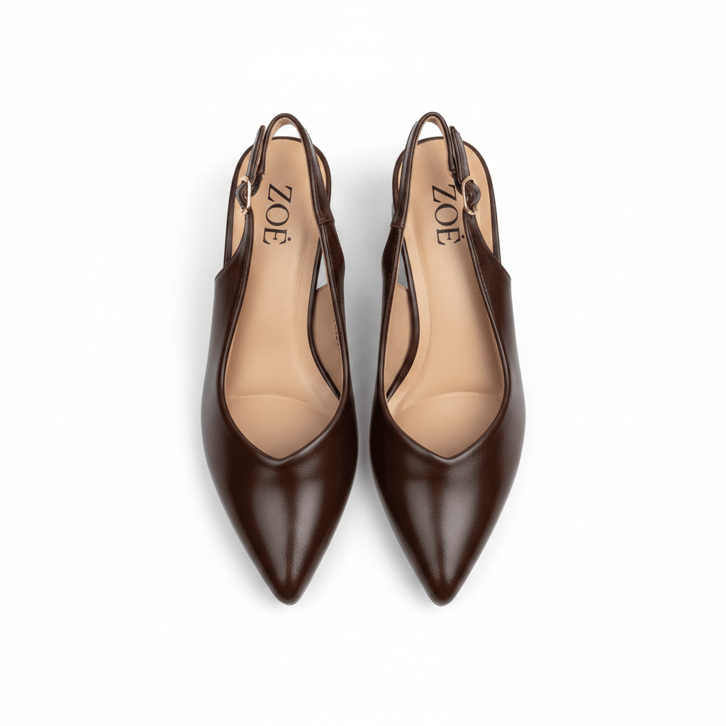 Tacones 15090 Tacón Medio Punta Fina Slingback de mujer Costa Rica - ZOÉ BRAND 2026 charol clásico