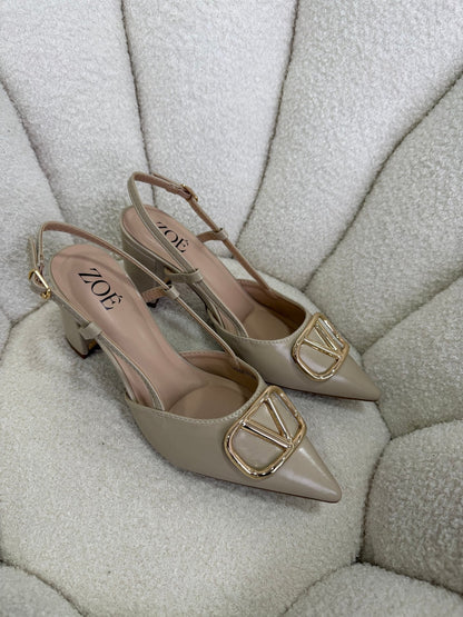 Tacones Beige 14996 Hebilla Slingback Ejecutivo de mujer Zoé Brand Costa Rica - ZOÉ BRAND 2026 disponible-35 disponible-36