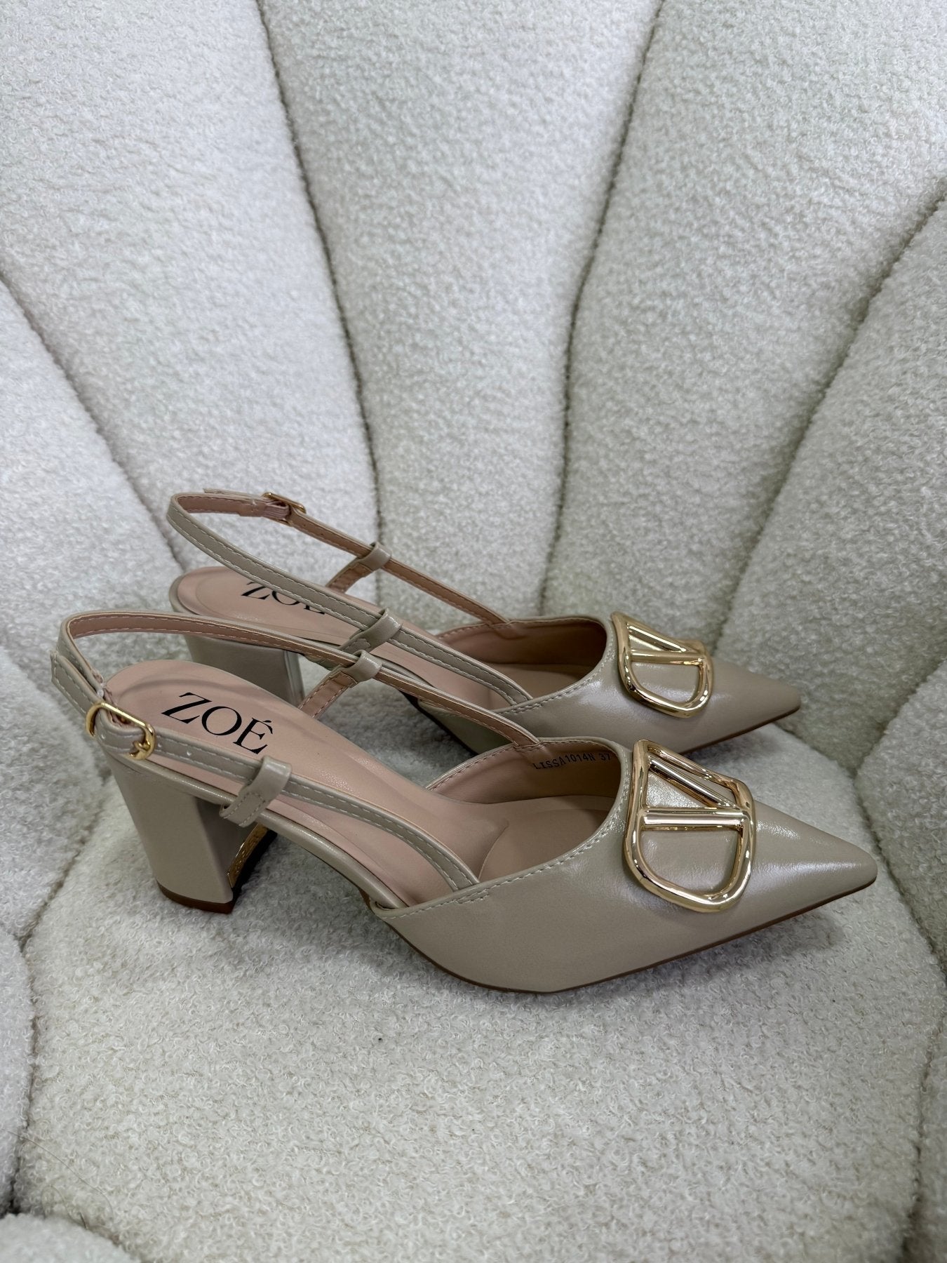 Tacones Beige 14996 Hebilla Slingback Ejecutivo de mujer Zoé Brand Costa Rica - ZOÉ BRAND 2026 disponible-35 disponible-36