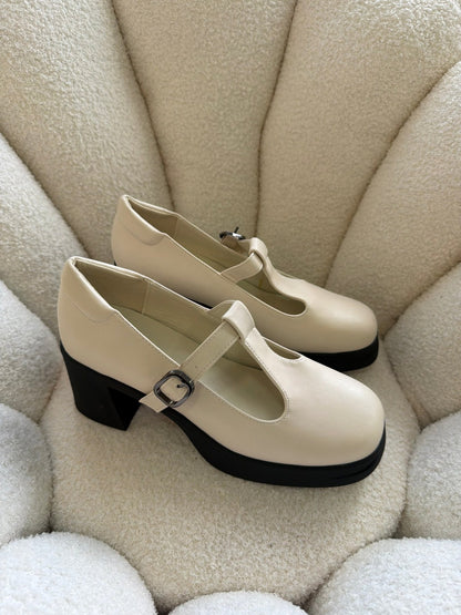 Tacones Blanco Plataforma 14514 Mary Jane Hebilla Ejecutivo de mujer Zoé Brand Costa Rica - ZOÉ BRAND 2025 bailarinas clásico