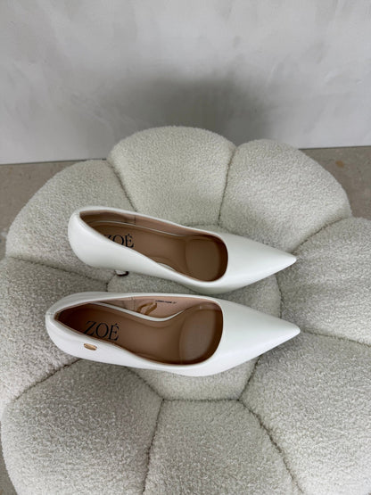 Tacones Blanco Tacón Alto 15101 Punta Fina de mujer Costa Rica - ZOÉ BRAND 2026 clásico disponible-35