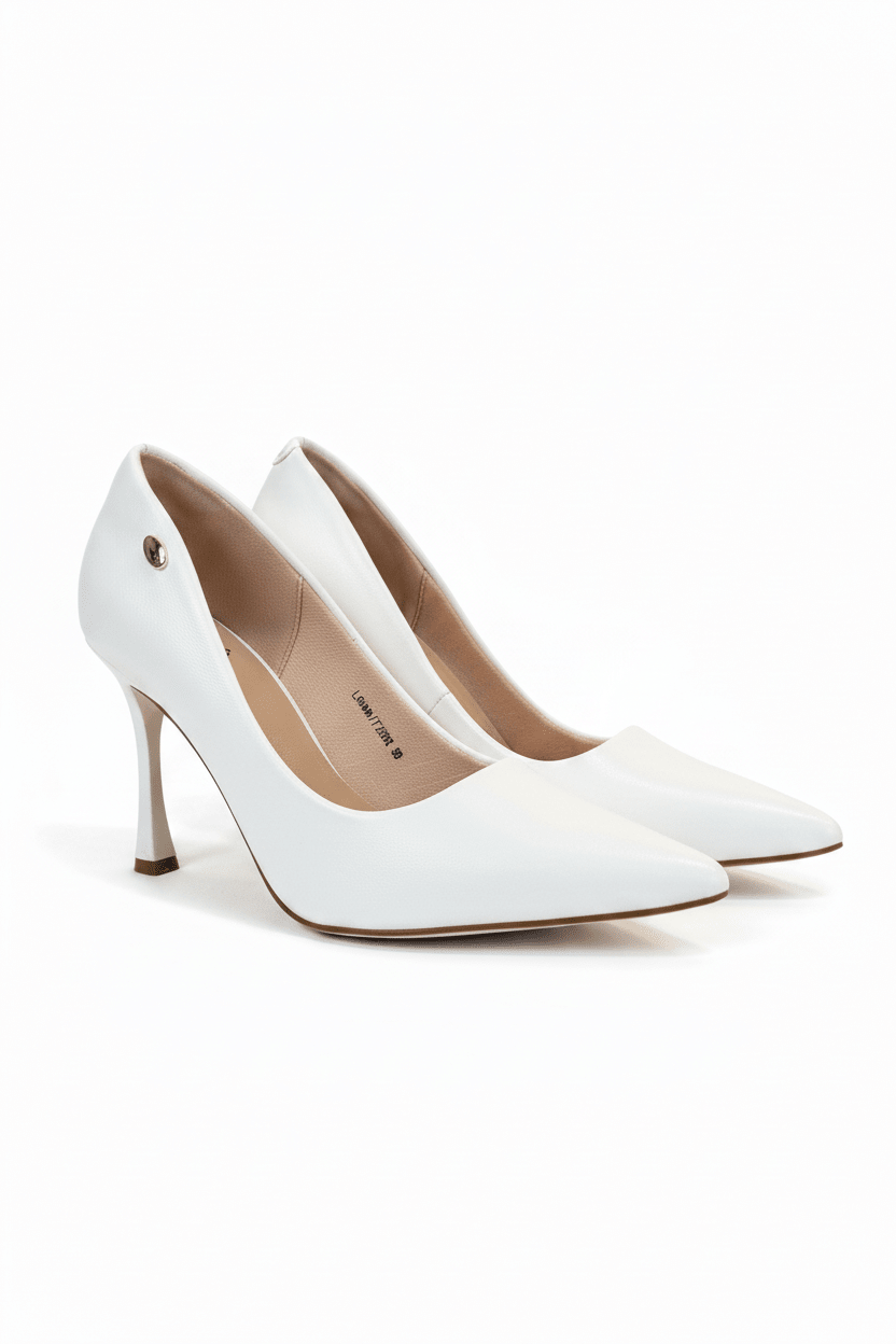 Tacones Blanco Tacón Alto 15101 Punta Fina de mujer Costa Rica - ZOÉ BRAND 2026 clásico disponible-35