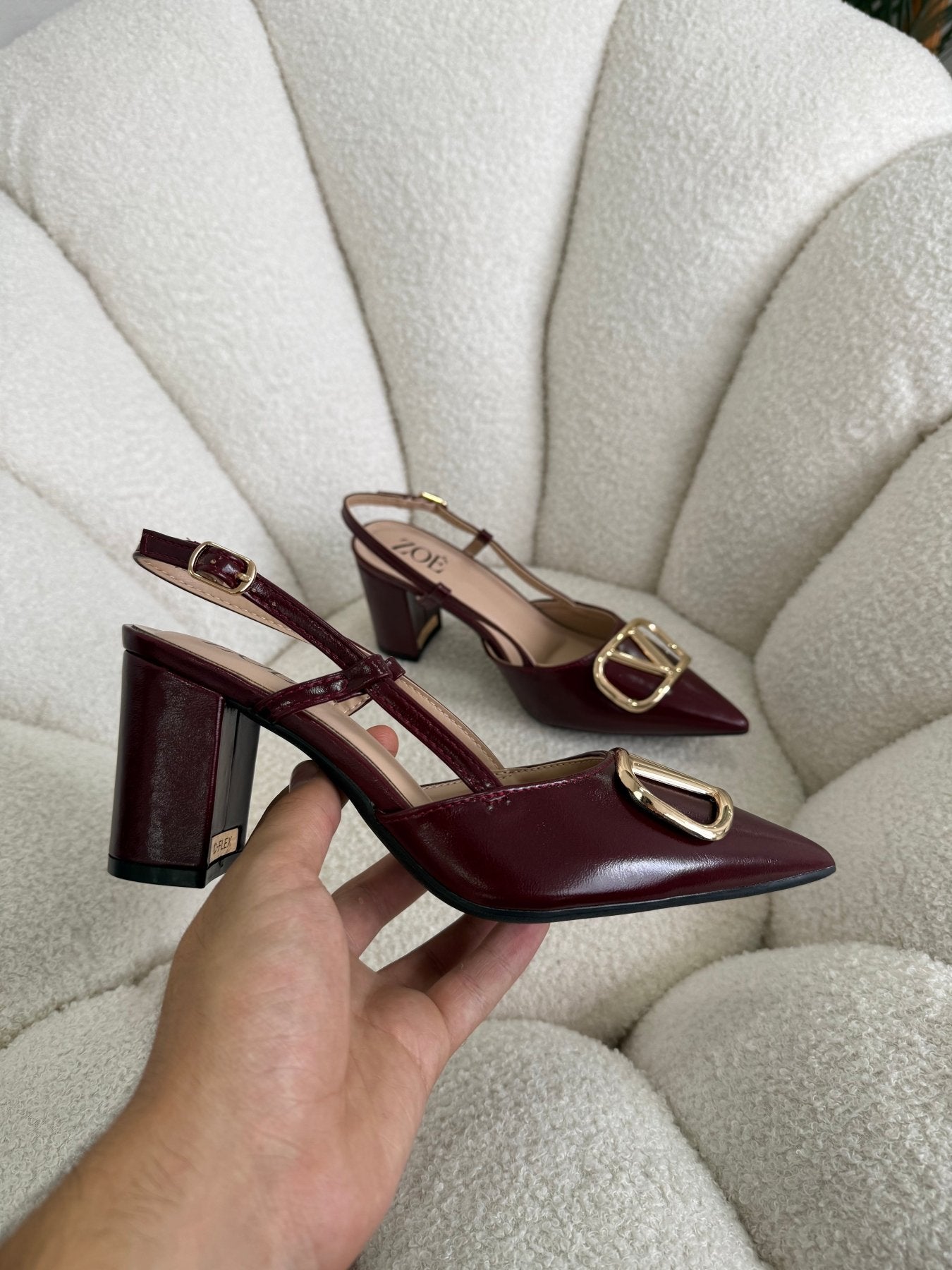 Tacones Burdeos 14998 Hebilla Slingback Ejecutivo de mujer Zoé Brand Costa Rica - ZOÉ BRAND 2026 burgundy disponible-35