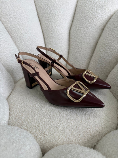 Tacones Burdeos 14998 Hebilla Slingback Ejecutivo de mujer Zoé Brand Costa Rica - ZOÉ BRAND 2026 burgundy disponible-35