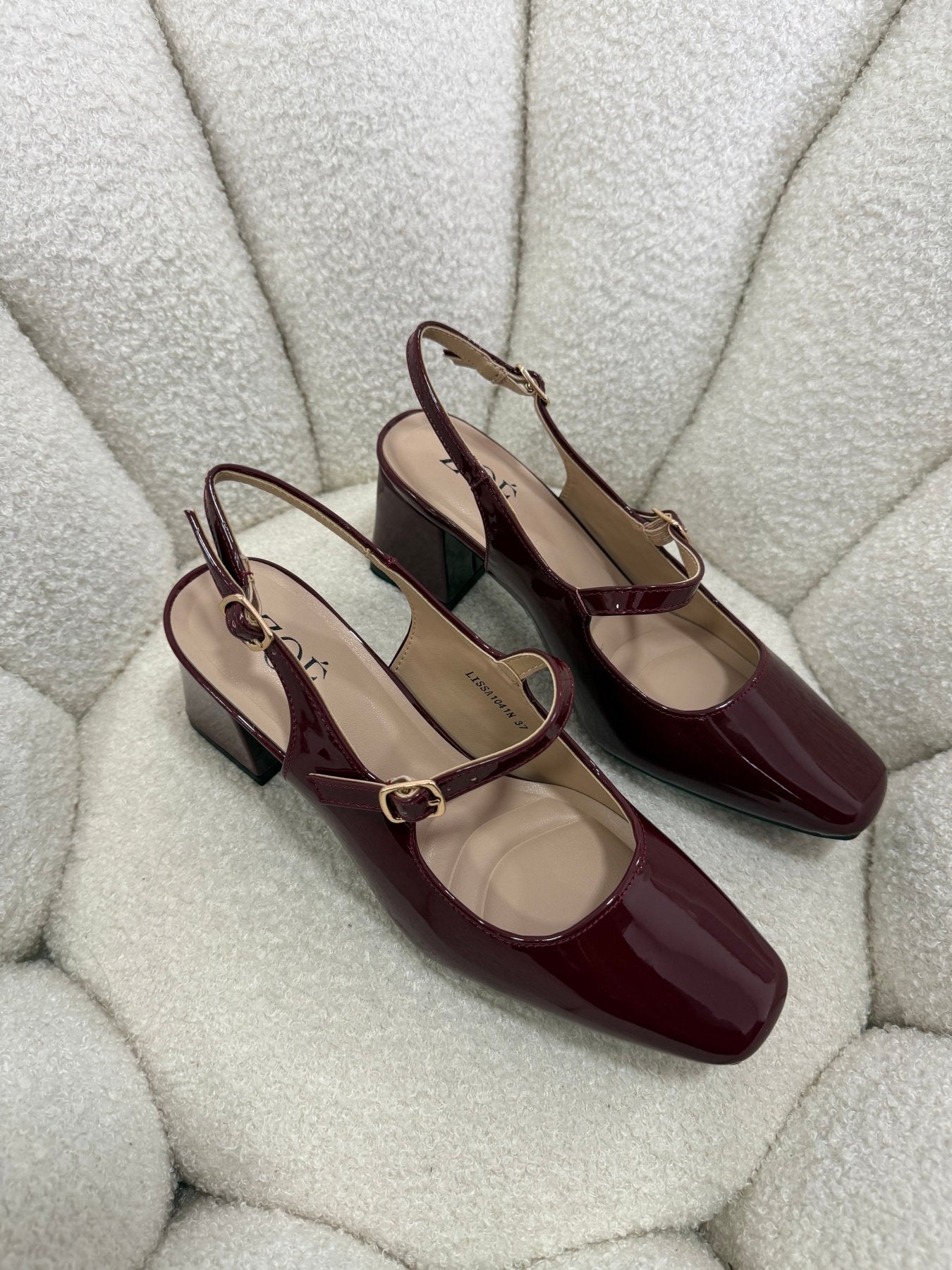 Tacones Burdeos Charol 15001 Hebilla Mary Jane Ejecutivo Zoé Brand Costa Rica - ZOÉ BRAND 2026 burgundy disponible-35