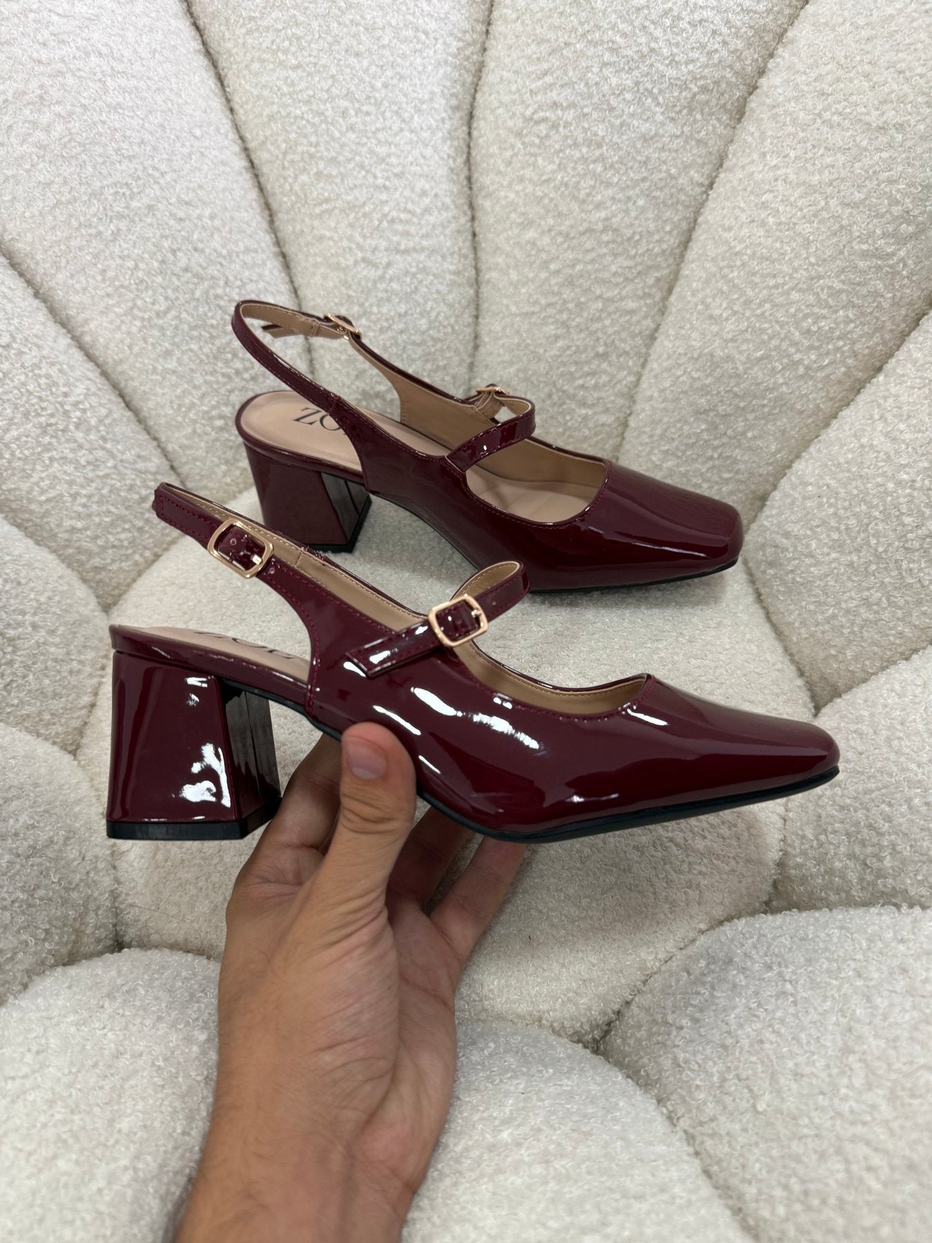 Tacones Burdeos Charol 15001 Hebilla Mary Jane Ejecutivo Zoé Brand Costa Rica - ZOÉ BRAND 2026 burgundy disponible-35