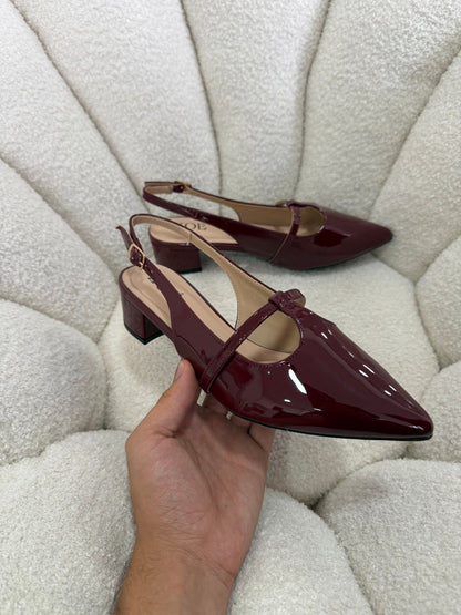 Tacones Burdeos Charol 15005 Hebilla Mary Jane Slingback Ejecutivo Zoé Brand Costa Rica - ZOÉ BRAND 2026 burgundy disponible-35