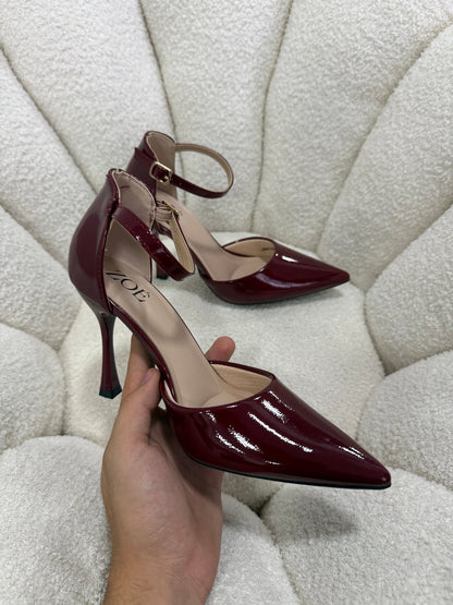 Tacones Burdeos Charol 15014 Hebilla Stiletos Ejecutivo Zoé Brand Costa Rica - ZOÉ BRAND 2026 burgundy disponible-35