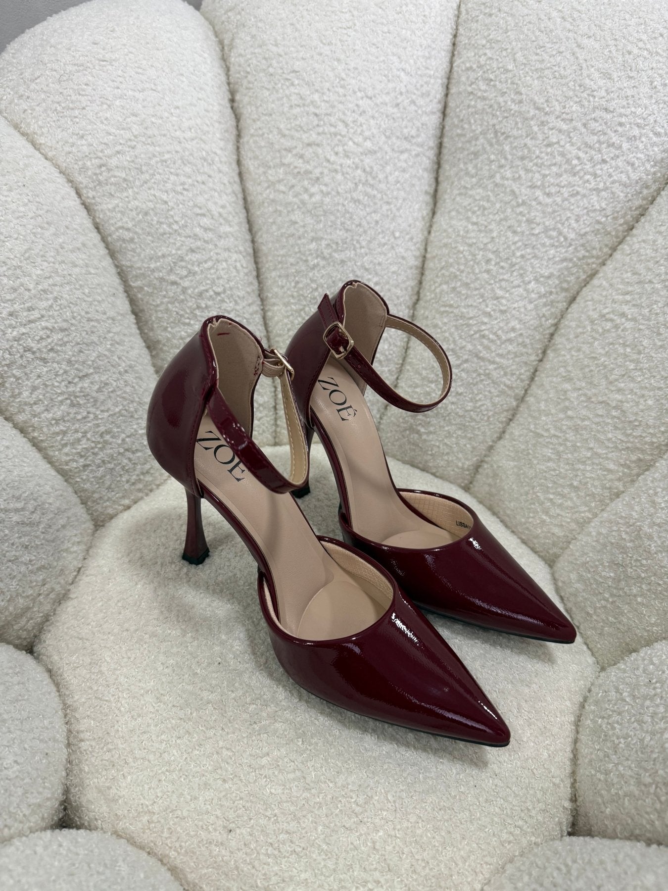 Tacones Burdeos Charol 15014 Hebilla Stiletos Ejecutivo Zoé Brand Costa Rica - ZOÉ BRAND 2026 burgundy disponible-35
