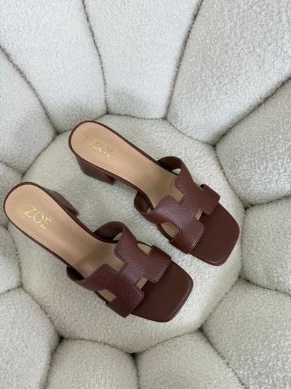 Tacones Café 14965 Casual de mujer Zoé Brand Costa Rica - ZOÉ BRAND 2026 disponible-35 disponible-36