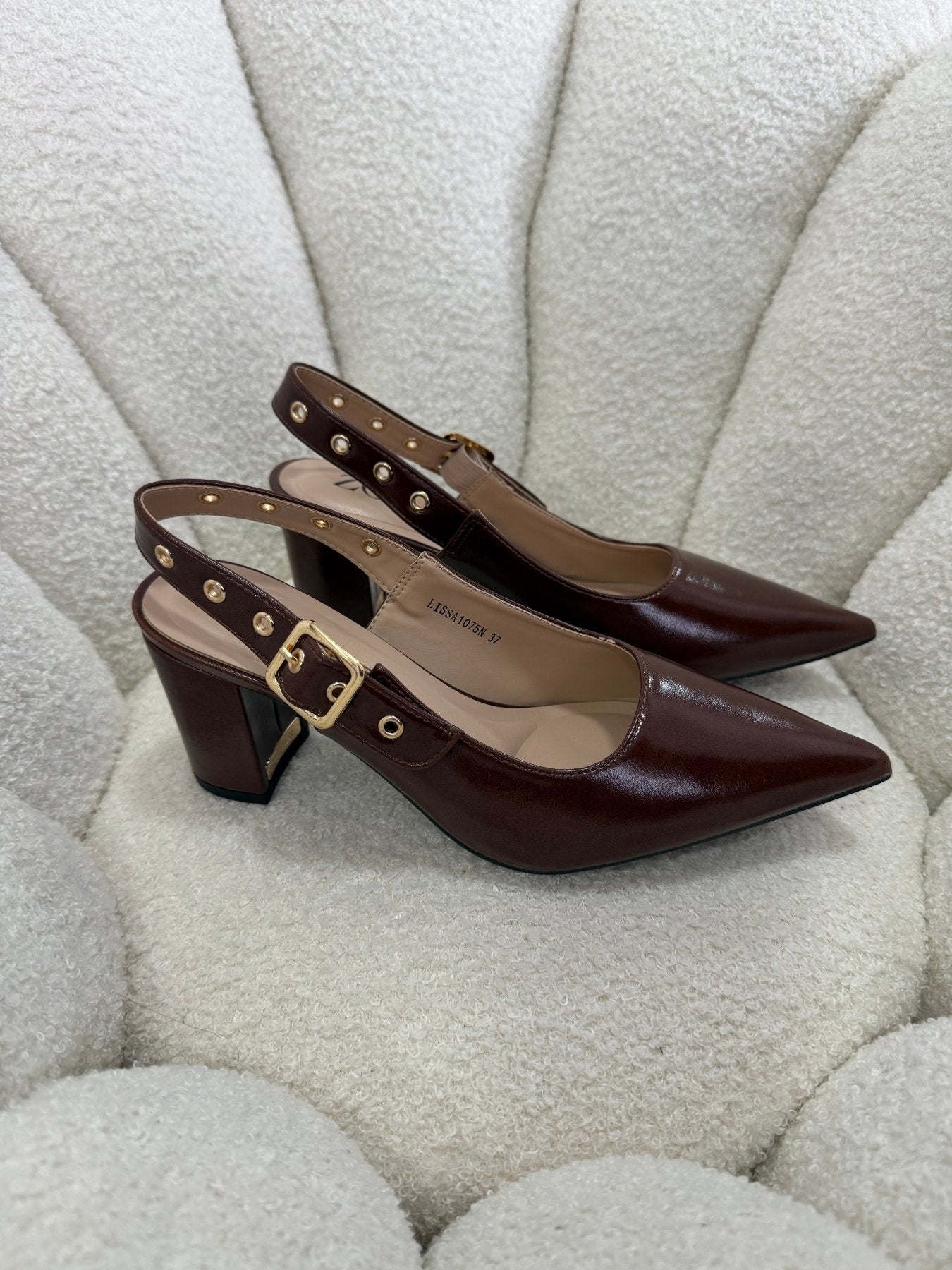 Tacones Café 15003 Hebilla Slingback Ejecutivo Zoé Brand Costa Rica - ZOÉ BRAND 2026 burgundy disponible-35