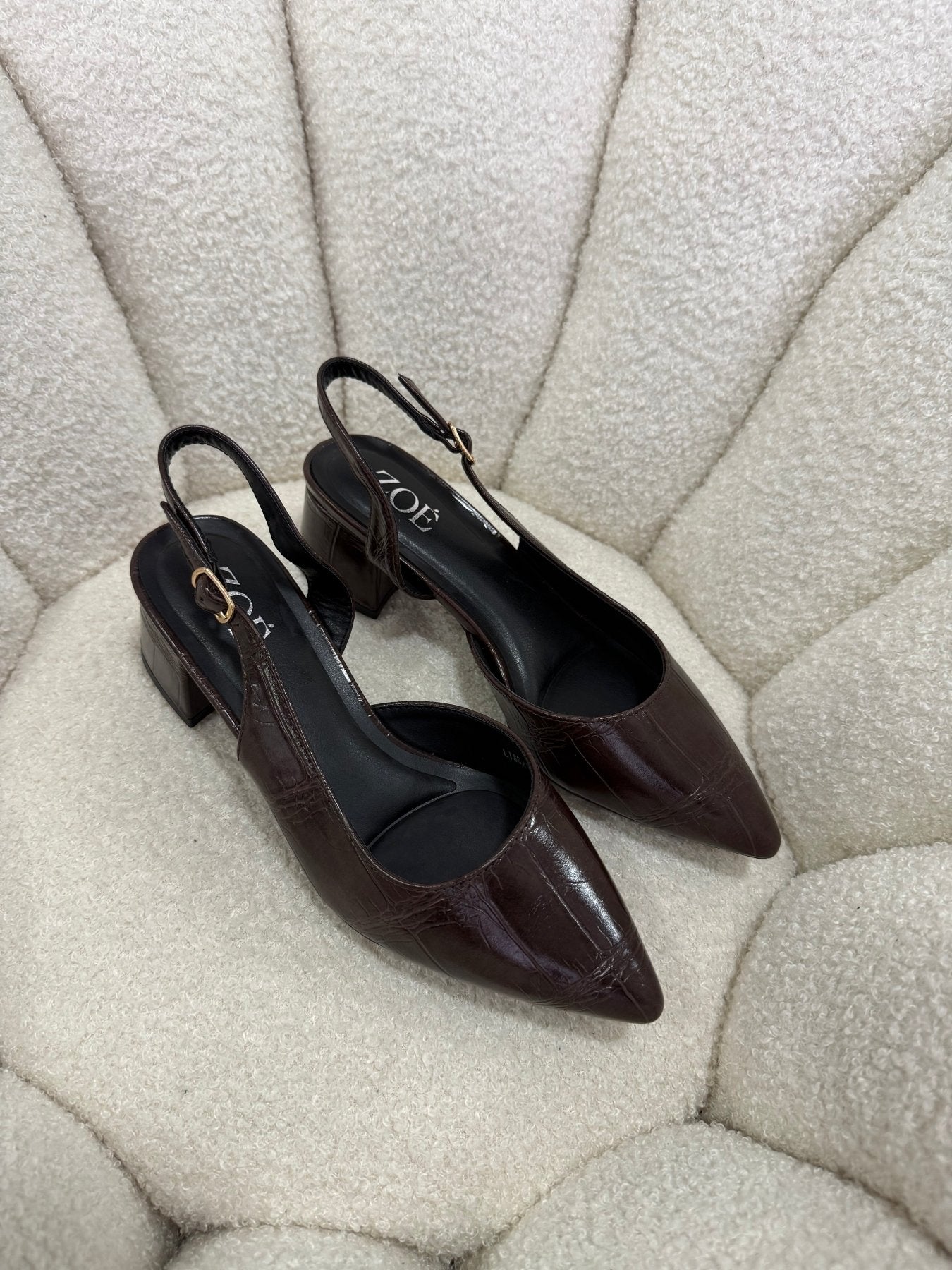 Tacones Café 15009 Hebilla Slingback Animal Print Ejecutivo Zoé Brand Costa Rica - ZOÉ BRAND 2026 ejecutivo MOCCA