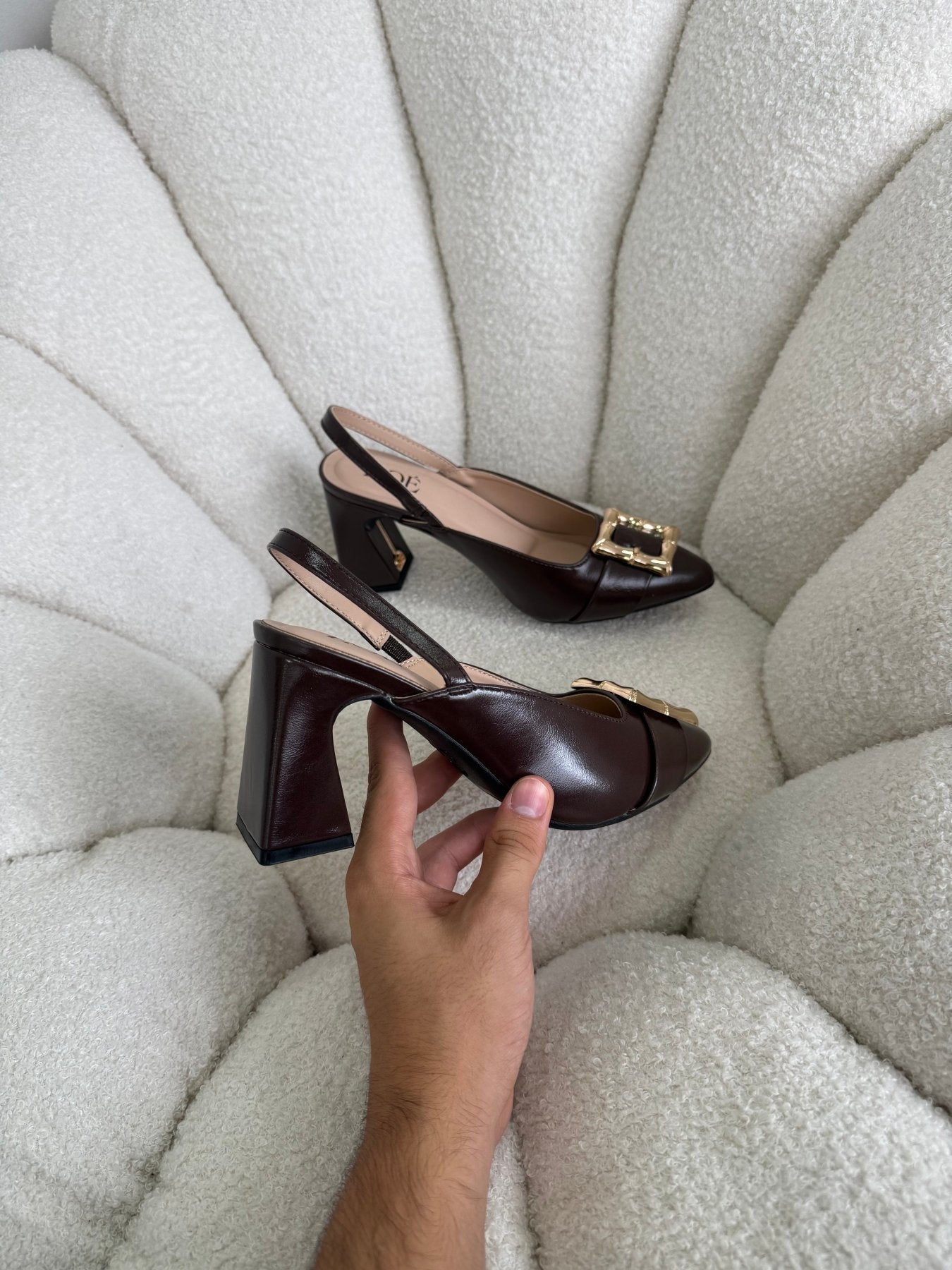 Tacones Café 15022 Hebilla Slingback Ejecutivo Zoé Brand Costa Rica - ZOÉ BRAND 2026 charol disponible-35