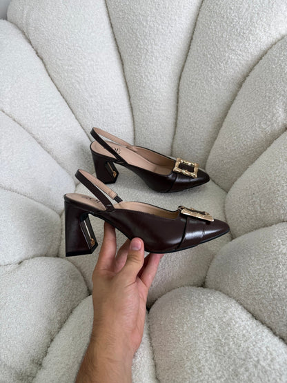 Tacones Café 15022 Hebilla Slingback Ejecutivo Zoé Brand Costa Rica - ZOÉ BRAND 2026 charol disponible-35
