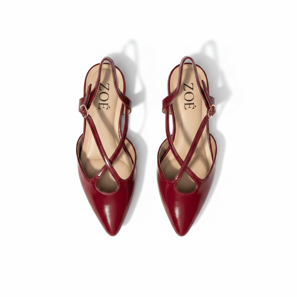 Tacones Charol 15084 Tacón Medio Punta Fina Slingback de mujer Costa Rica - ZOÉ BRAND 2026 clásico disponible-35