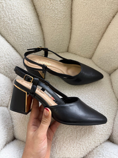 Tacones Negro 14342 Correa con Hebilla Slingback Casual de mujer Zoé Brand Costa Rica - ZOÉ BRAND 2025 ejecutivo slingbacks