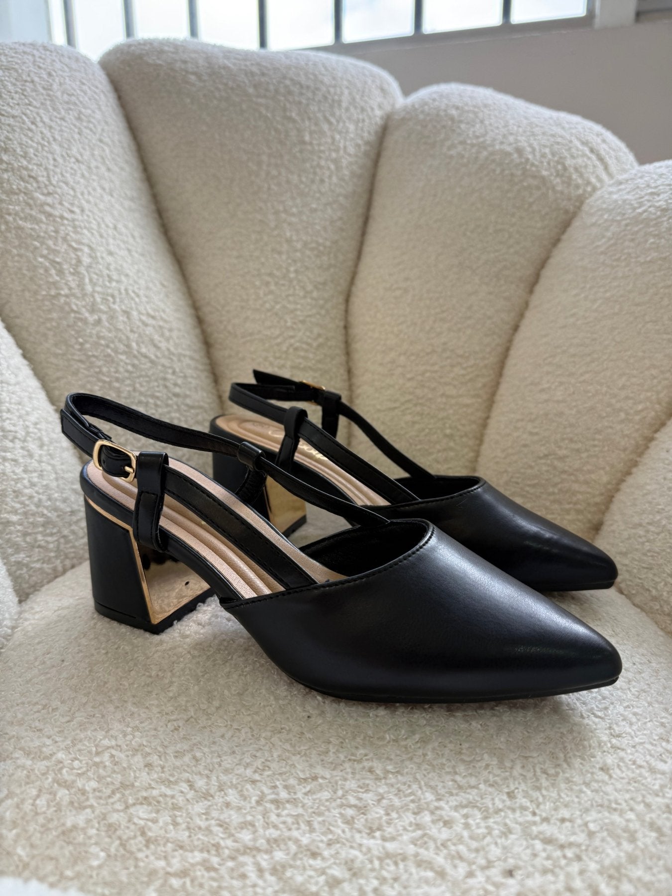 Tacones Negro 14342 Correa con Hebilla Slingback Casual de mujer Zoé Brand Costa Rica - ZOÉ BRAND 2025 ejecutivo slingbacks