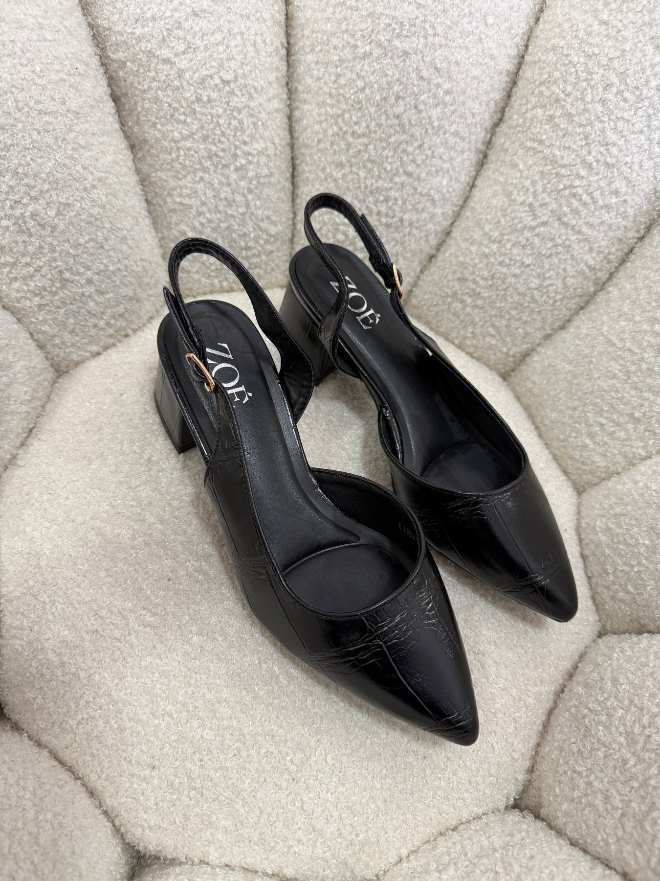 Tacones Negro 15007 Hebilla Slingback Animal Print Ejecutivo Zoé Brand Costa Rica - ZOÉ BRAND 2026 BLACK disponible-35