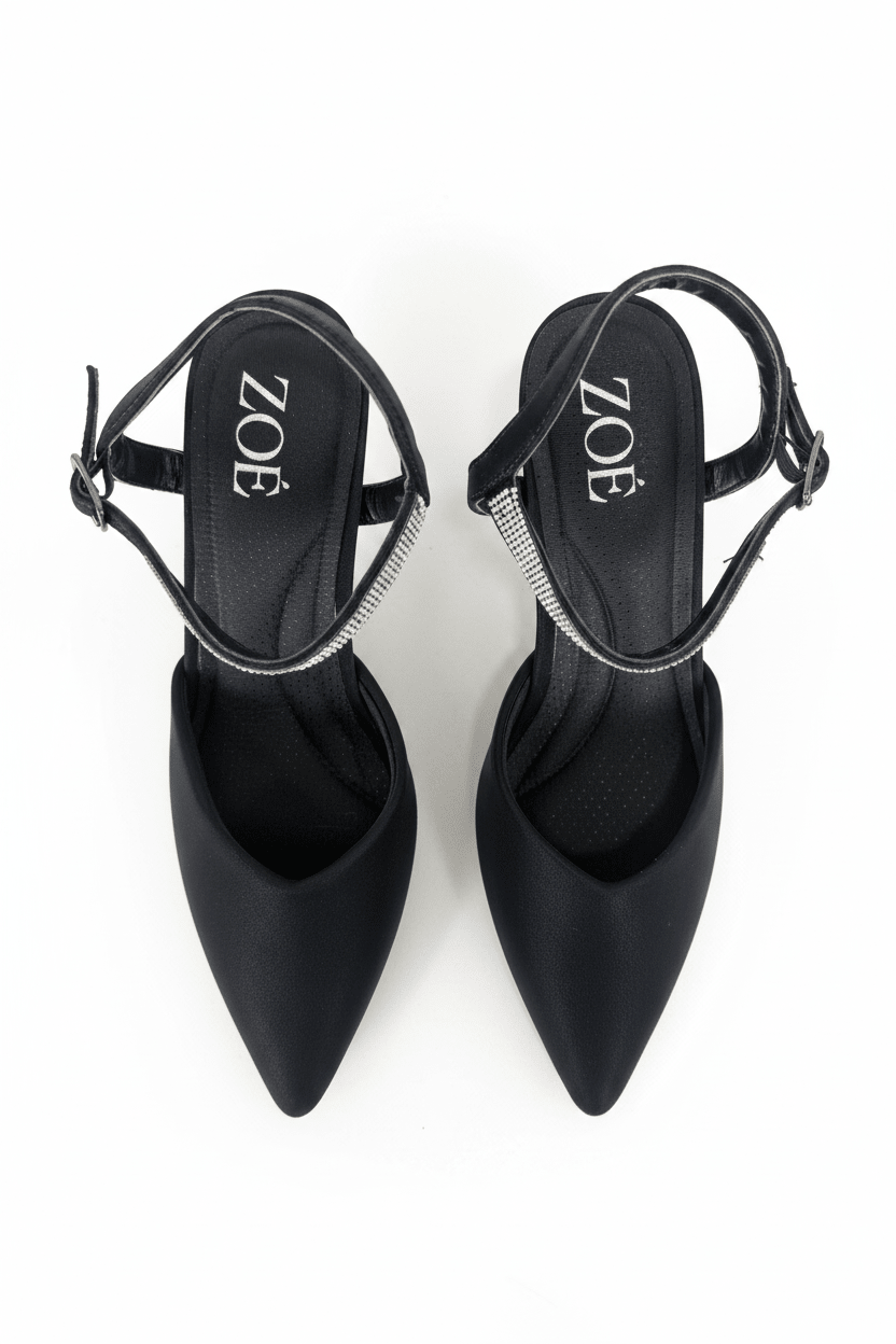 Tacones Negro Brillos 14569 Stilettos Hebilla Ejecutivo de mujer Zoé Brand Costa Rica - ZOÉ BRAND 2025 brillos disponible-35