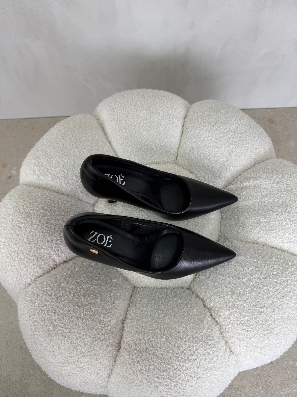 Tacones Negro Tacón Alto 15100 Punta Fina de mujer Costa Rica - ZOÉ BRAND 2026 BLACK charol