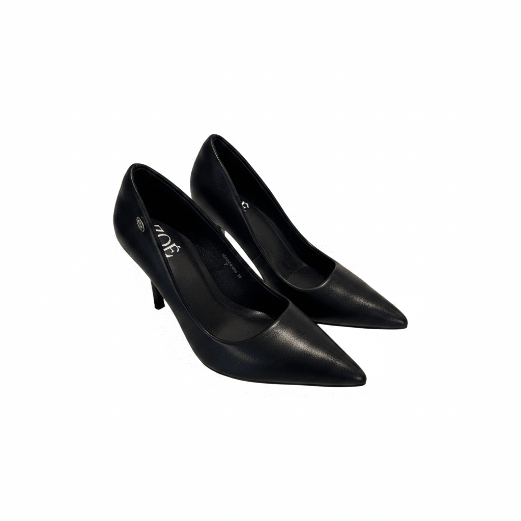 Tacones Negro Tacón Alto 15100 Punta Fina de mujer Costa Rica - ZOÉ BRAND 2026 BLACK charol