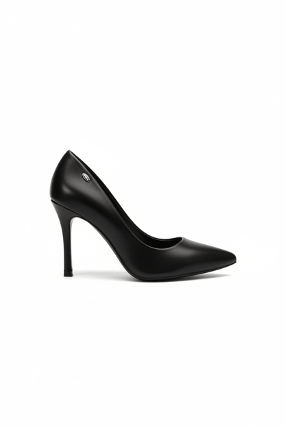 Tacones Negro Tacón Alto 15100 Punta Fina de mujer Costa Rica - ZOÉ BRAND 2026 BLACK charol