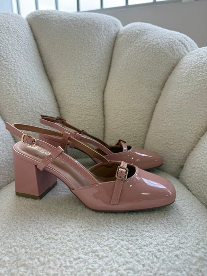 Tacones Nude 14430 - Doble Correa con Hebillas Casual de mujer Zoé Brand Costa Rica - ZOÉ BRAND 2025 charol ejecutivo
