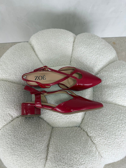 Tacones Rojos Charol 15084 Tacón Bajo Punta Fina Slingback de mujer Zoé Brand Costa Rica - ZOÉ BRAND 2026 clásico disponible-35