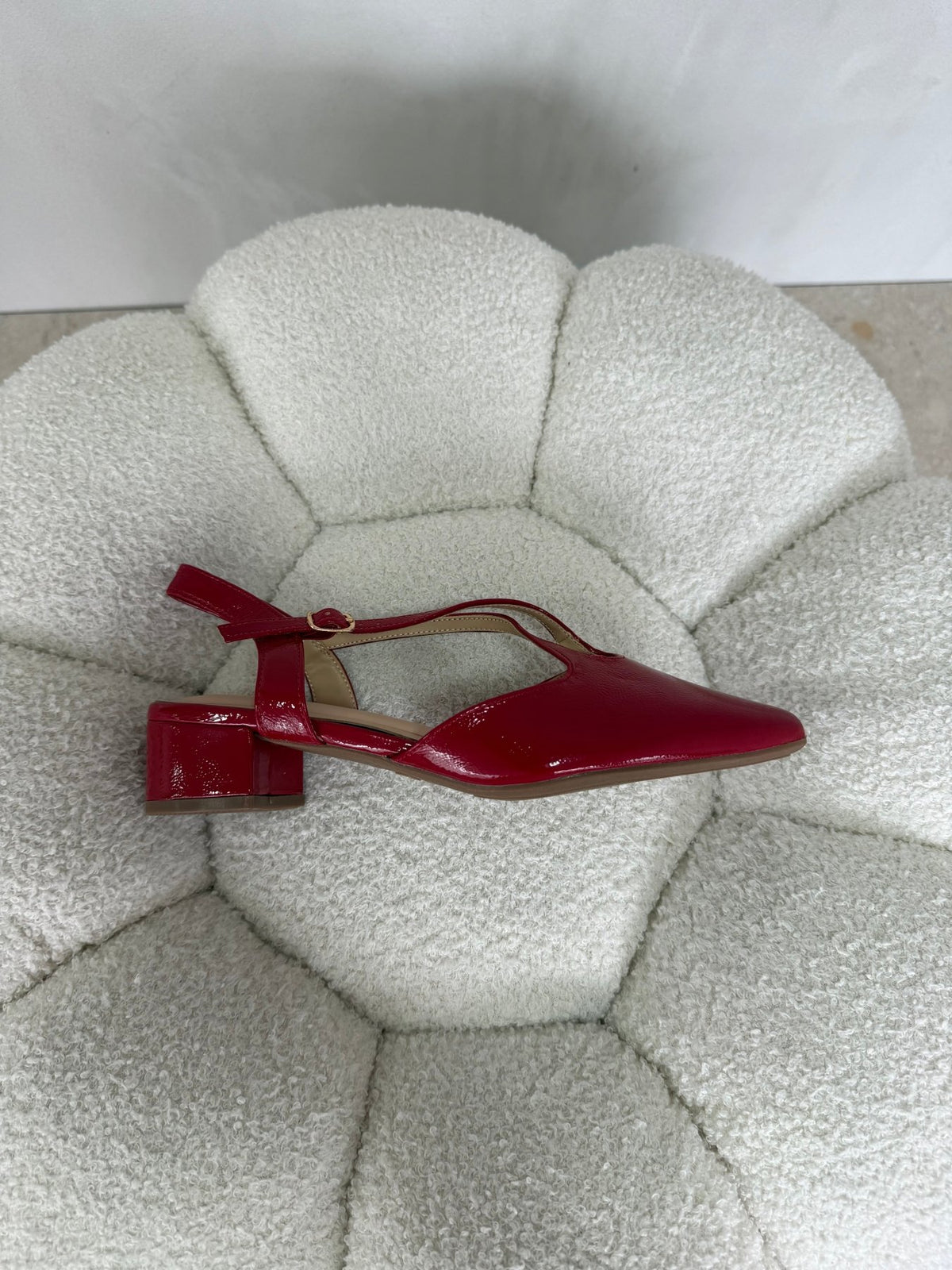 Tacones Rojos Charol 15084 Tacón Bajo Punta Fina Slingback de mujer Zoé Brand Costa Rica - ZOÉ BRAND 2026 clásico disponible-35