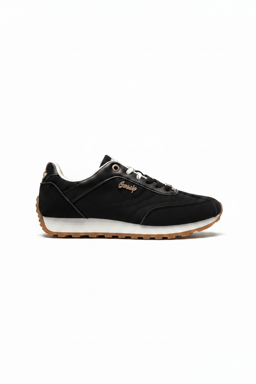 Tenis Negro Gamuza 14814 De cordones Casual de mujer Zoé Brand Costa Rica
