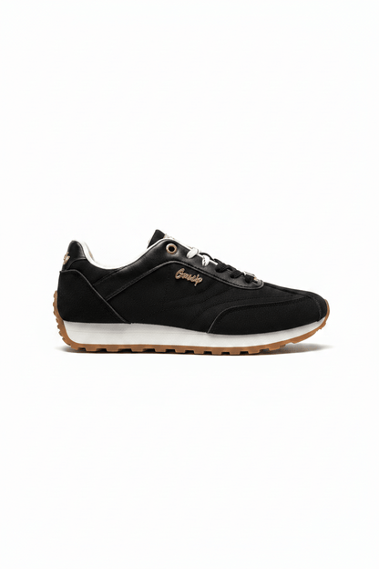 Tenis Negro Gamuza 14814 De cordones Casual de mujer Zoé Brand Costa Rica
