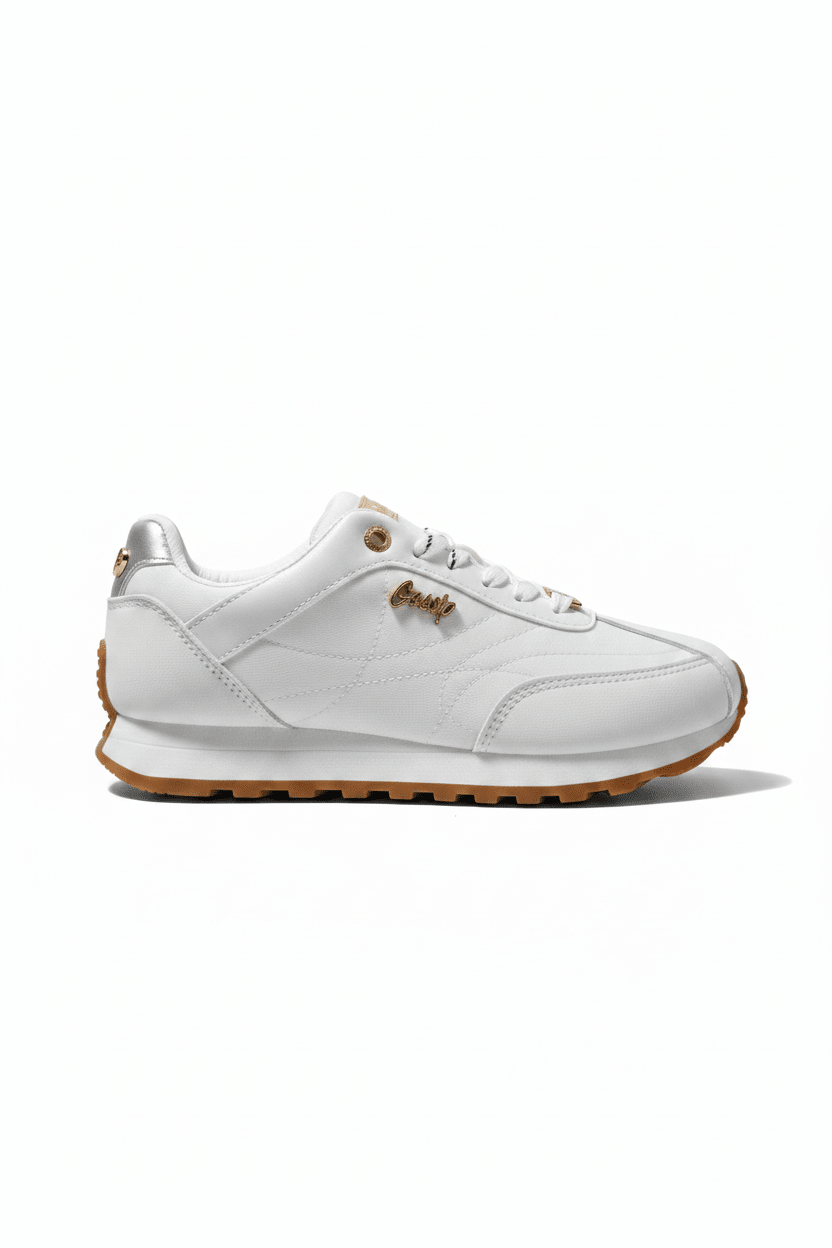 Tenis Blanco Plataforma 14816 De cordones Casual de mujer Zoé Brand Costa Rica