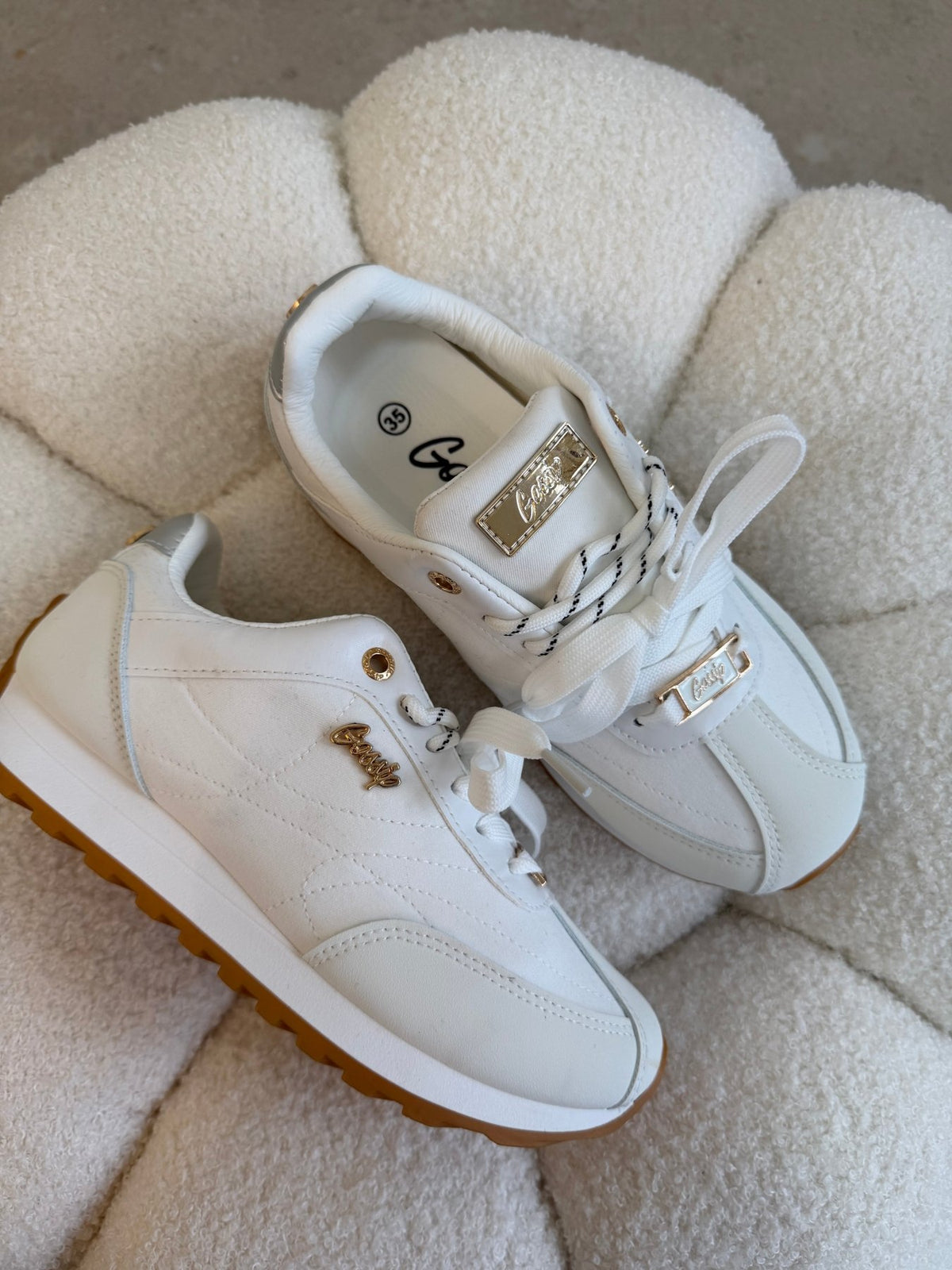 Tenis Blanco Plataforma 14816 De cordones Casual de mujer Zoé Brand Costa Rica