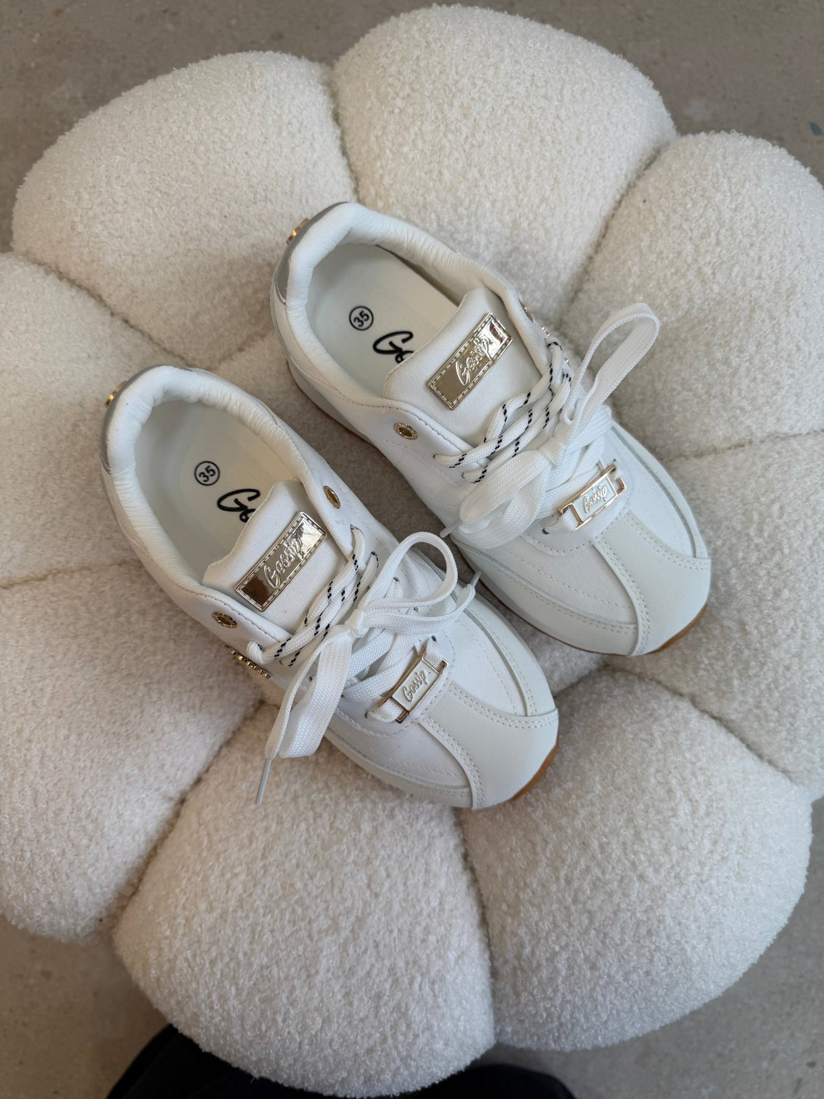 Tenis Blanco Plataforma 14816 De cordones Casual de mujer Zoé Brand Costa Rica