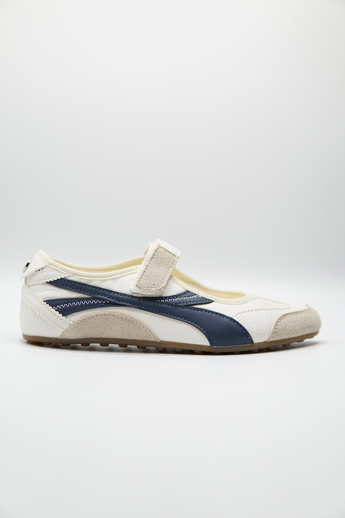Tenis Blanco Azul Marino Gamuza 14819 Velcro Mary Jane Casual de mujer Zoé Brand Costa Rica