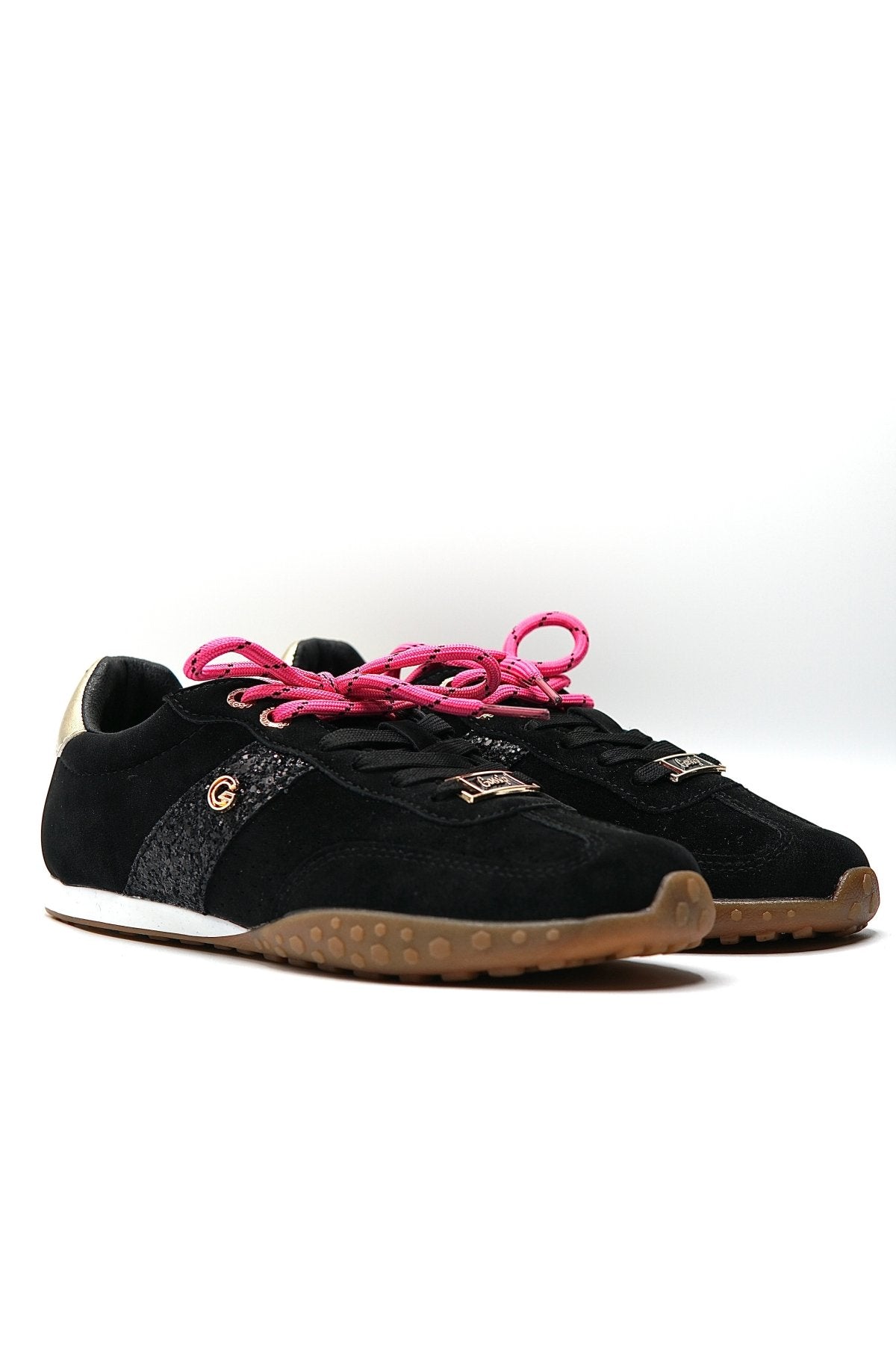 Tenis Negro Gamuza 14837 De cordones Casual de mujer Zoé Brand Costa Rica