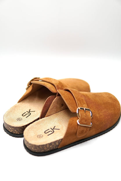 Zuecos Tan Gamuza 14859 Hebilla Casual de mujer Zoé Brand Costa Rica