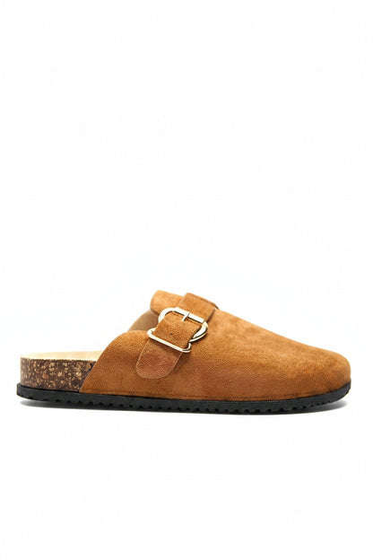 Zuecos Tan Gamuza 14859 Hebilla Casual de mujer Zoé Brand Costa Rica