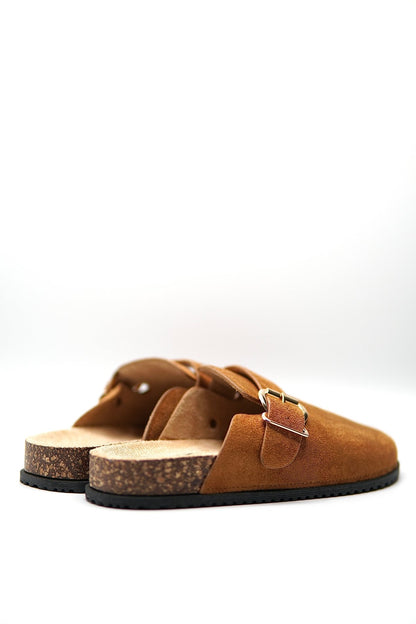 Zuecos Tan Gamuza 14859 Hebilla Casual de mujer Zoé Brand Costa Rica